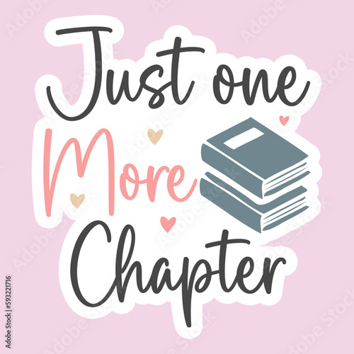 just one more chapter sticker