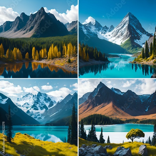 Virtual Vistas: AI-Generated Abstract Landscapes Inspired by Real-World Locations