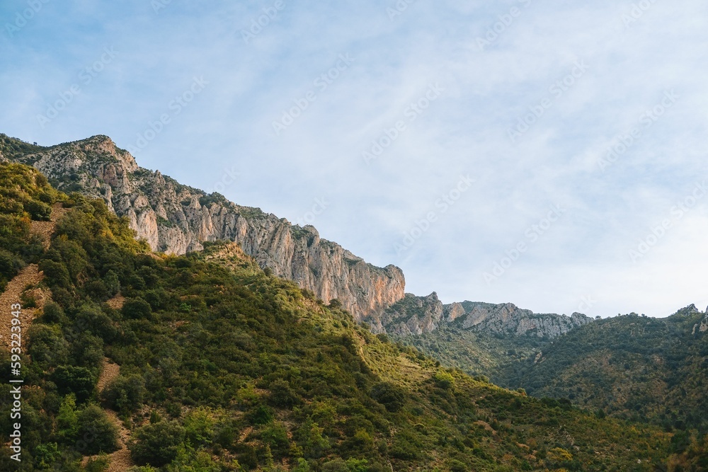 Landscape view of the mountains