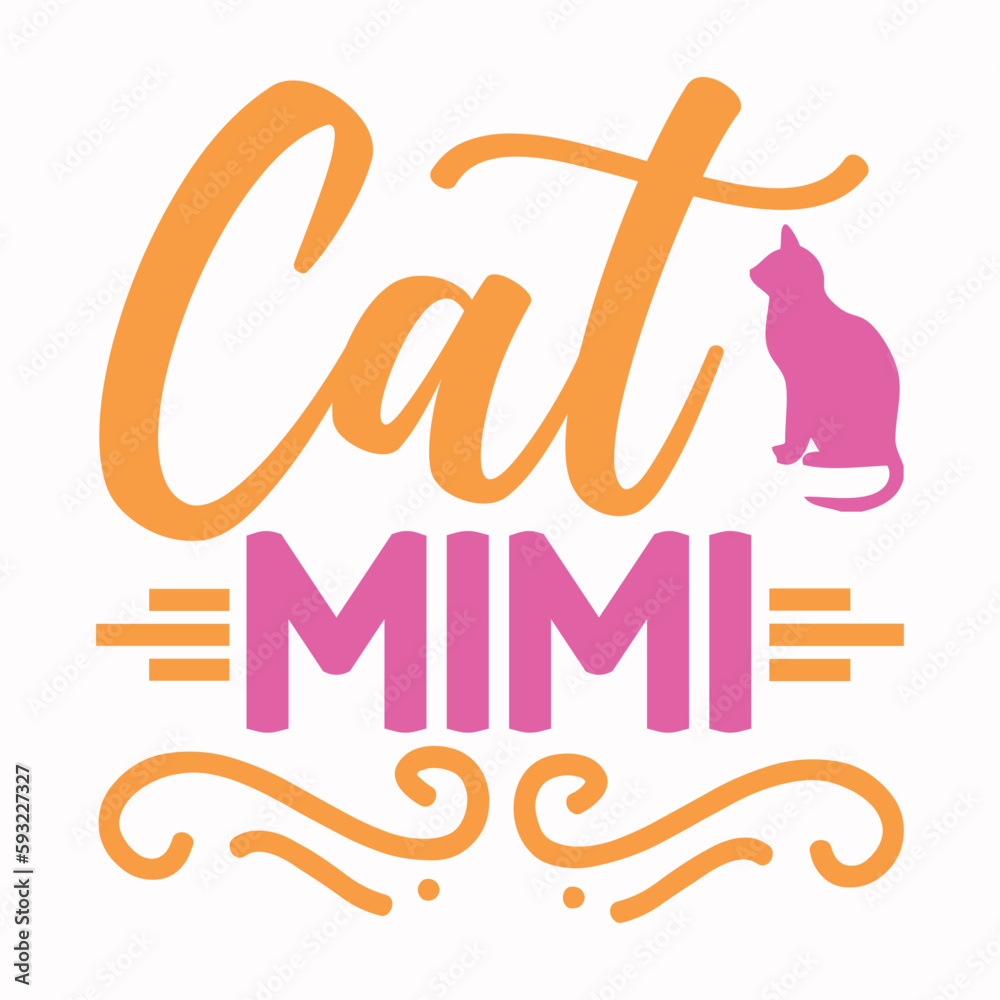 Obraz premium Cat svg design, Sublimation design