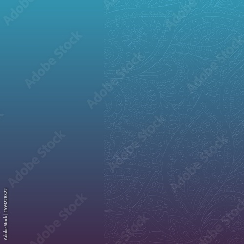 fond arabesque dégradé bleu