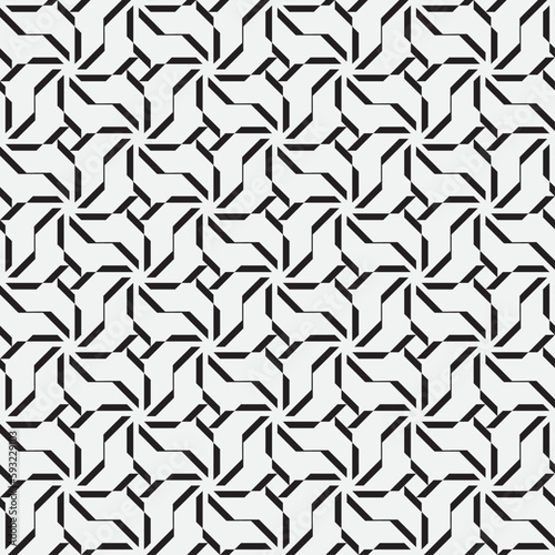 Vector seamless models. Modern stylish texture. Composition from regularly repeating geometrical element. Monochrome, simple. Vector illustrations.