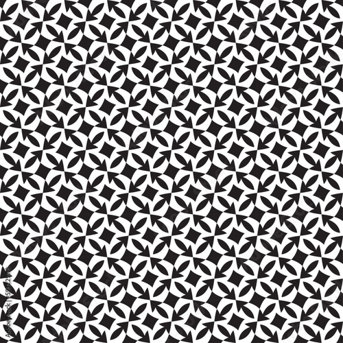 Vector seamless models. Modern stylish texture. Composition from regularly repeating geometrical element. Monochrome, simple. Vector illustrations.