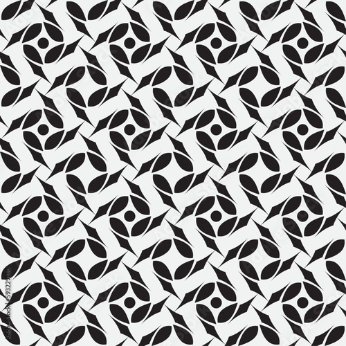Vector seamless models. Modern stylish texture. Composition from regularly repeating geometrical element. Monochrome, simple. Vector illustrations.
