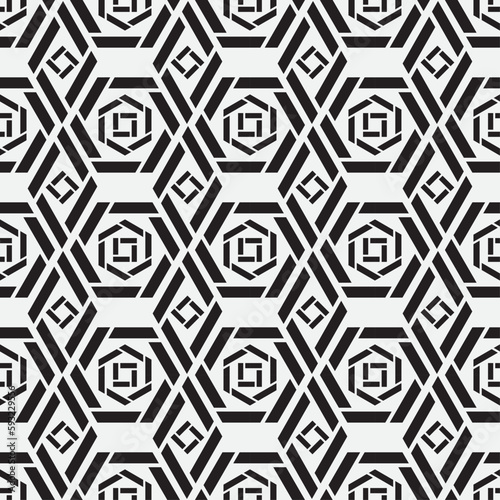 Vector seamless models. Modern stylish texture. Composition from regularly repeating geometrical element. Monochrome, simple. Vector illustrations.