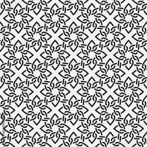 Vector seamless models. Modern stylish texture. Composition from regularly repeating geometrical element. Monochrome, simple. Vector illustrations.