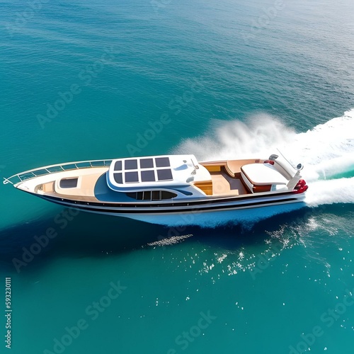 Luxury yacht on the sea © Nurdan
