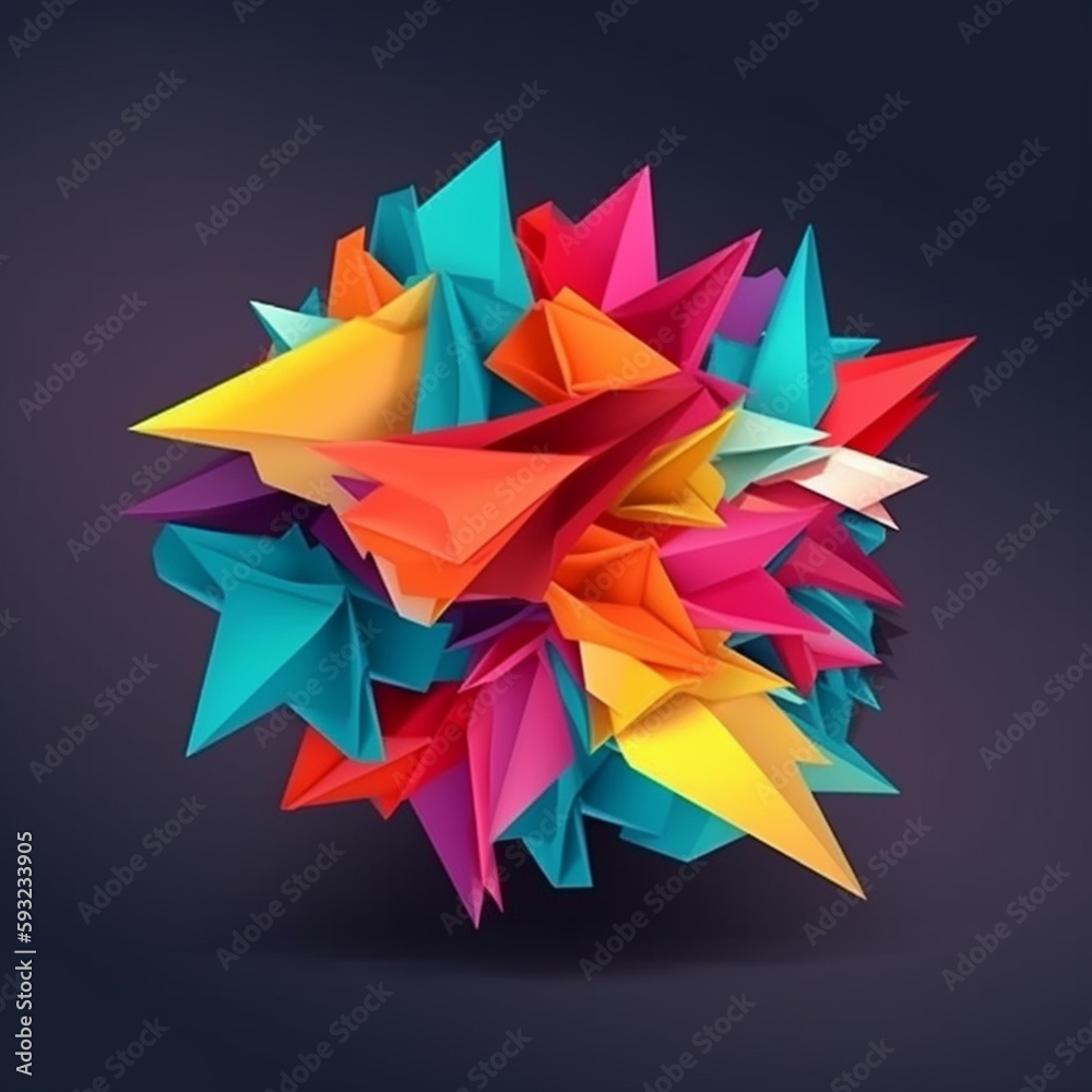 Abstract Origami Design Abstract Origami Design