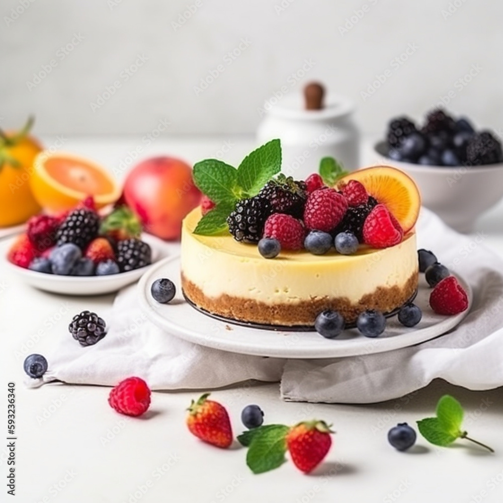 Cheesecake With Fruit Cheesecake With Fruit