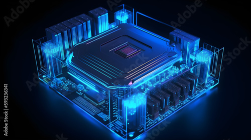 a futuristic lookin CPU
