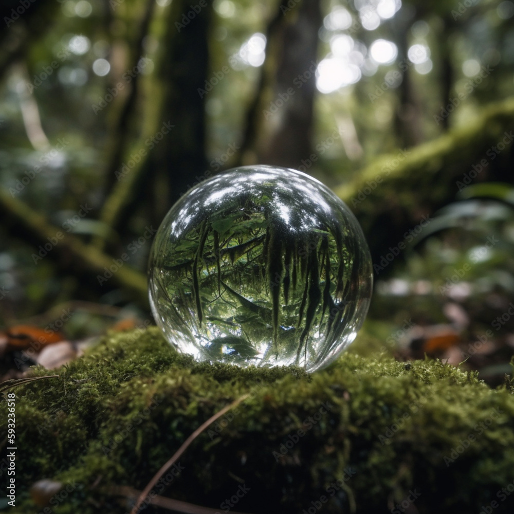Glass Ball In The Forest Glass Ball In The Forest
