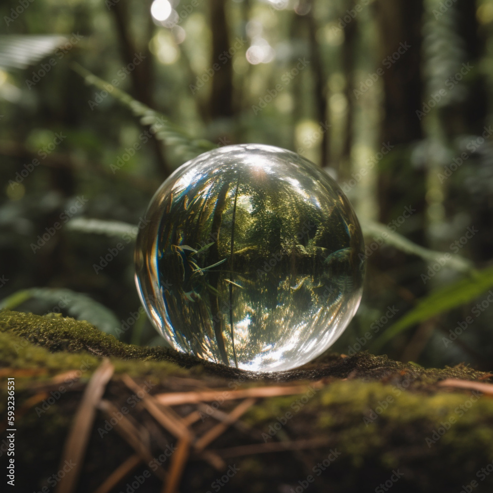 Glass Ball In The Forest Glass Ball In The Forest