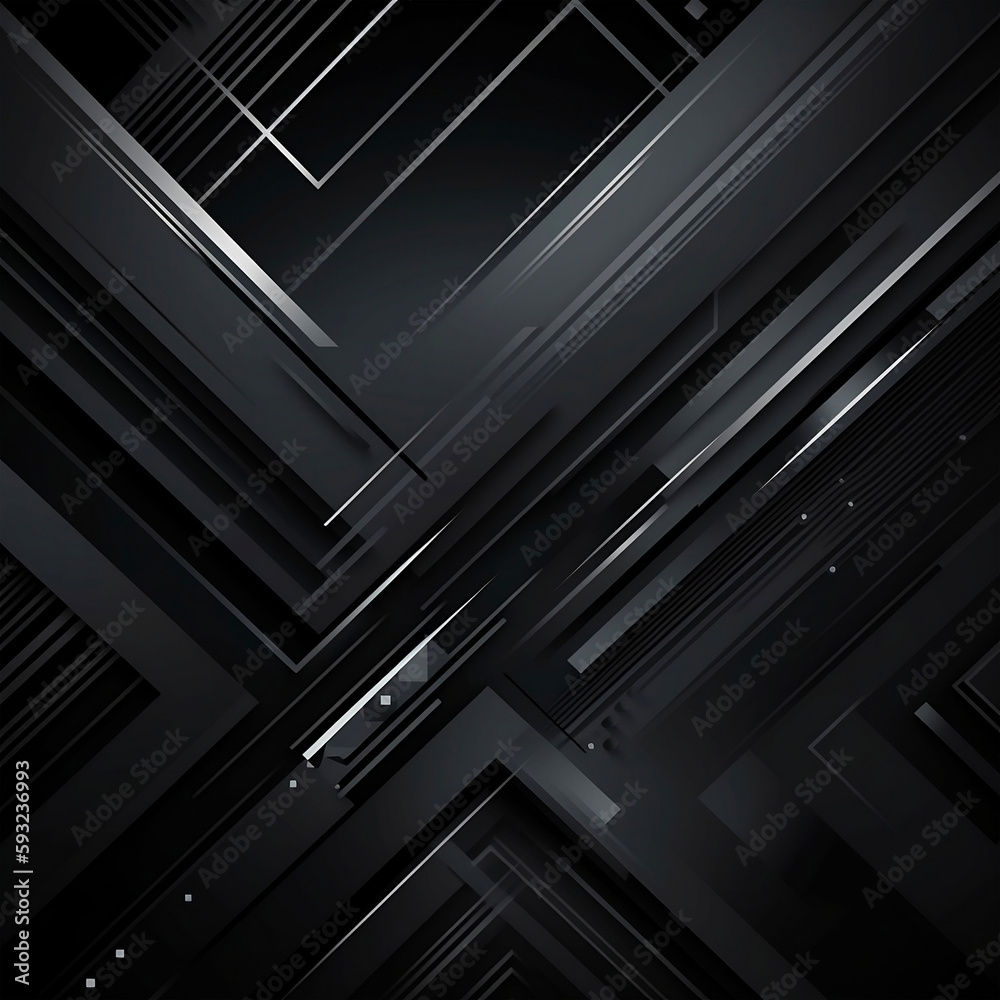Obraz premium Dark grey abstract modern background. AI generated