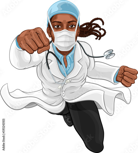 Super Hero Black Woman Doct...