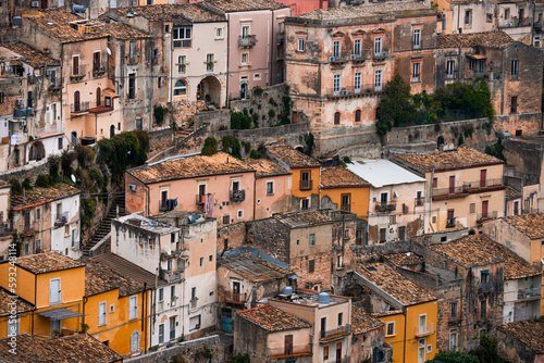 View of Ragusa, a UNESCO heritage town on Italian island of Sicily.  © Marius