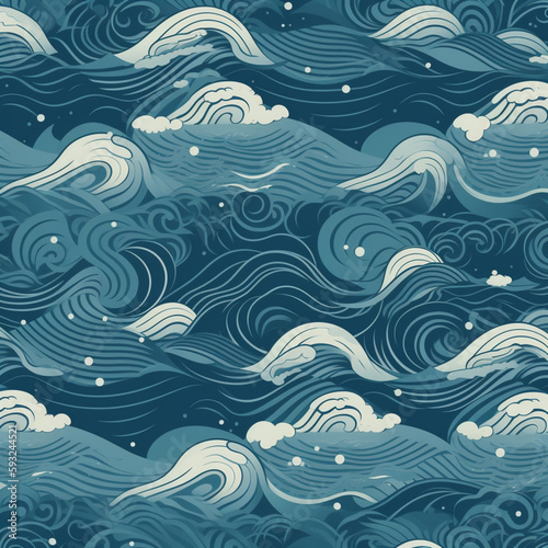 Swirling Wave Pattern Background
