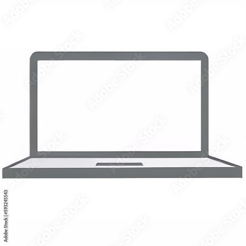 laptop computer isolated on white background