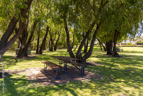 Photography Shady seating area and BBQ at Lakes Park Dalyellup, Western Australia