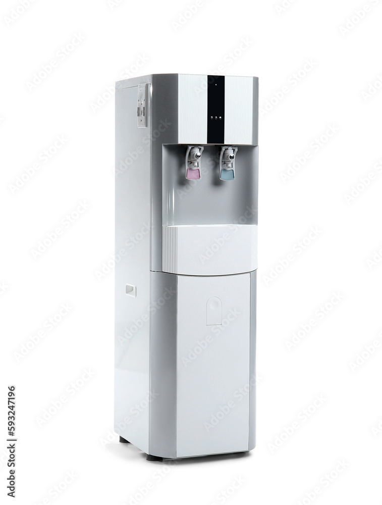 Modern water cooler isolated on white background Modern water cooler isolated on white background