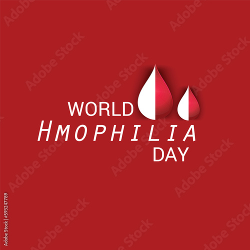 Vector illustration of a Background for World Hemophilia Day.