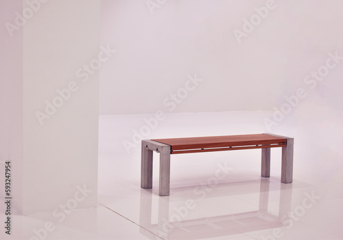A long chair in the room