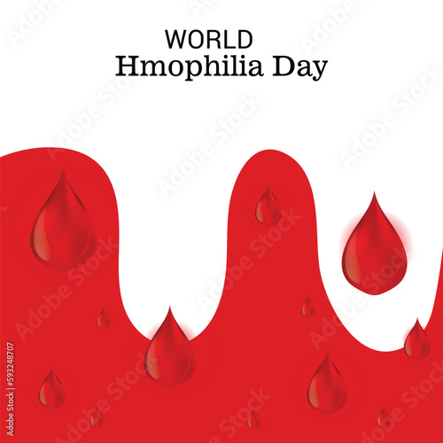 Vector illustration of a Background for World Hemophilia Day.