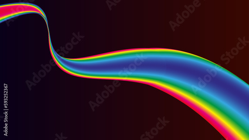 A Rainbow Slide design for backdrop 