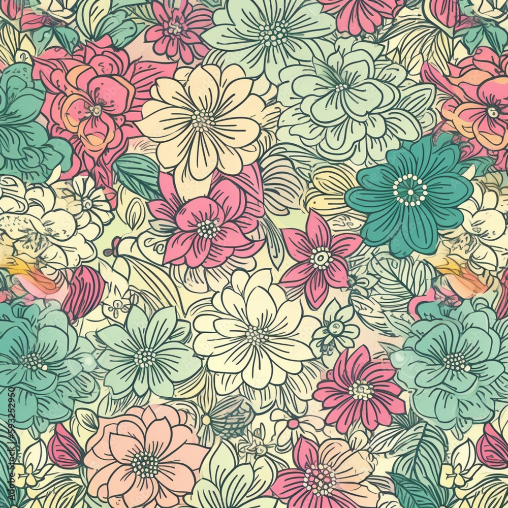 Floral pattern Floral pattern
