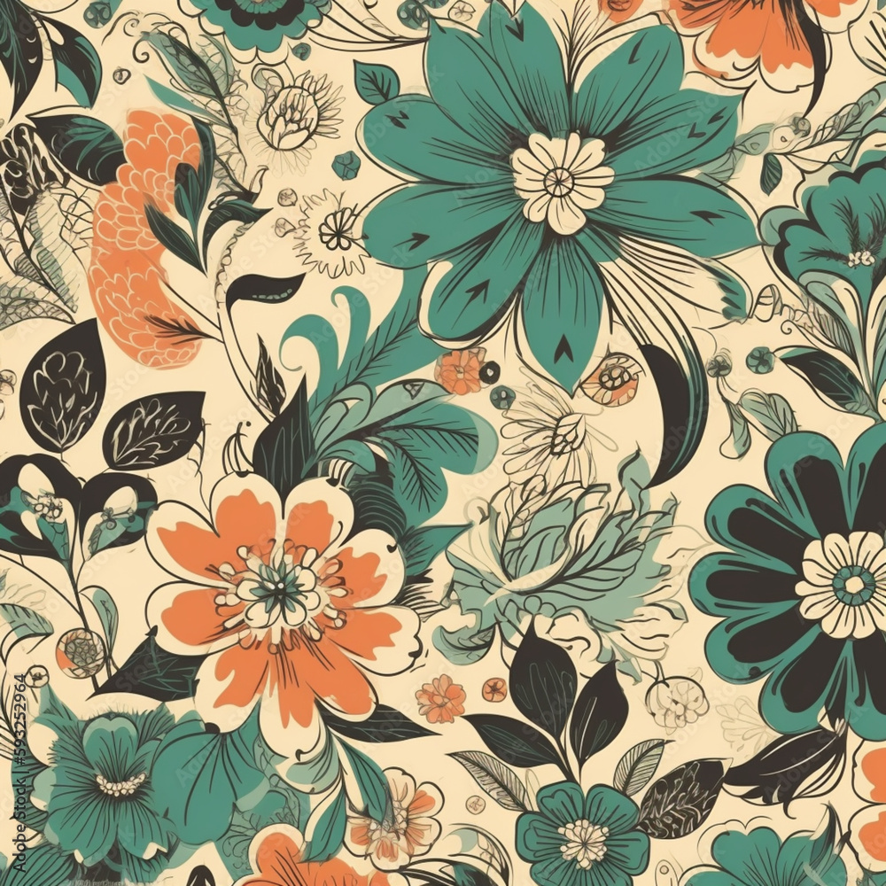 Floral pattern Floral pattern
