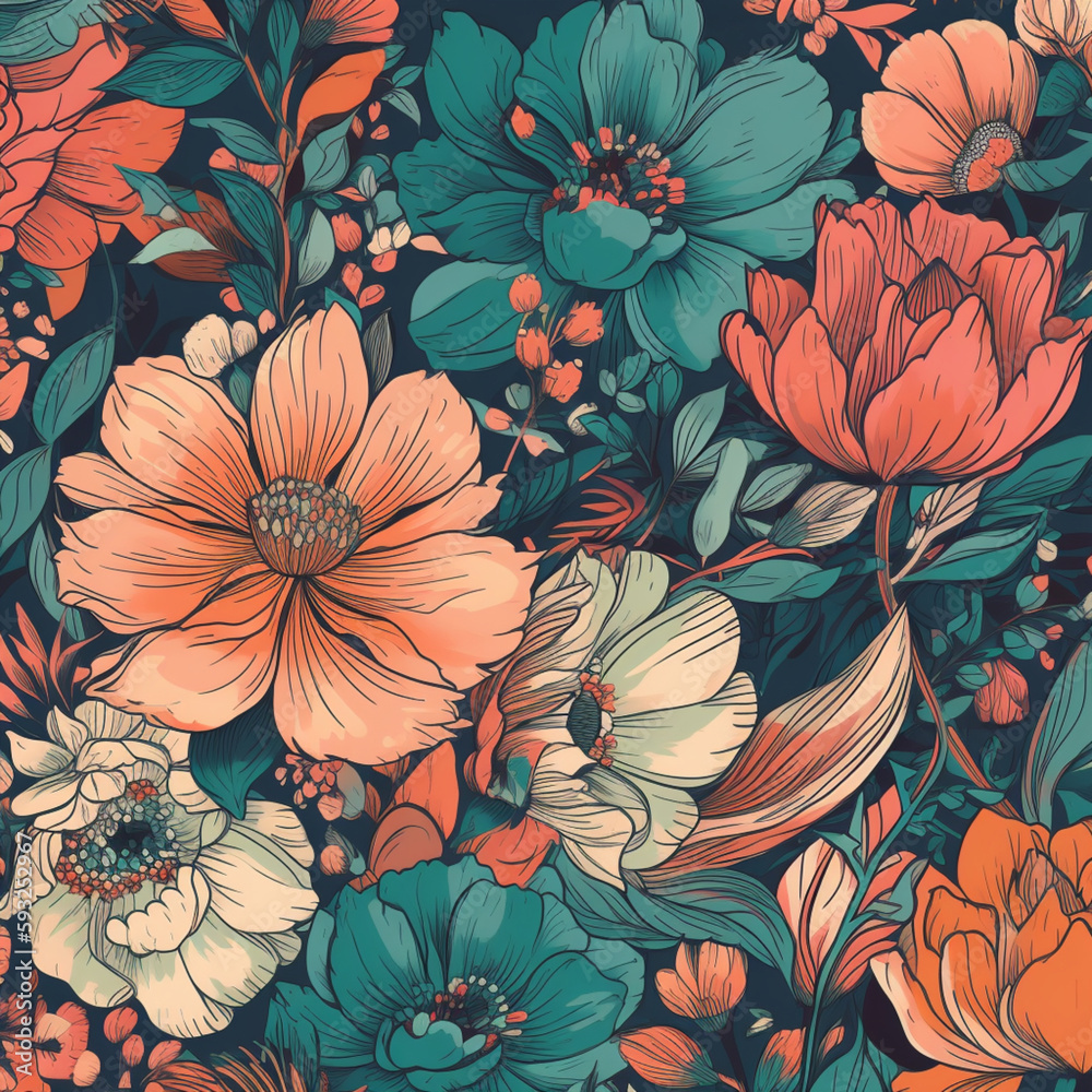 Floral pattern Floral pattern