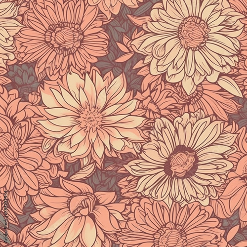Wallpaper Mural Floral pattern Torontodigital.ca
