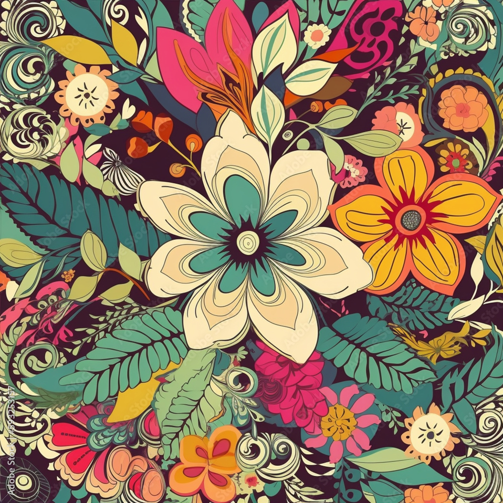 Floral pattern Floral pattern