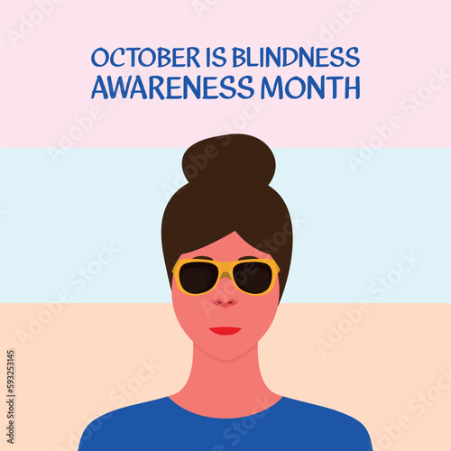blindness awareness month  . Design suitable for greeting card poster and banner