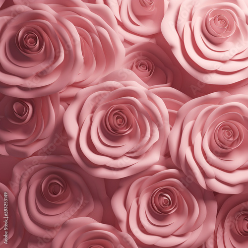 Floral rose pattern 