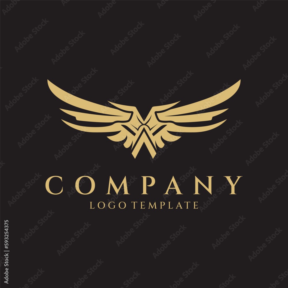 Wings logo design vector illustration Wings logo design vector illustration