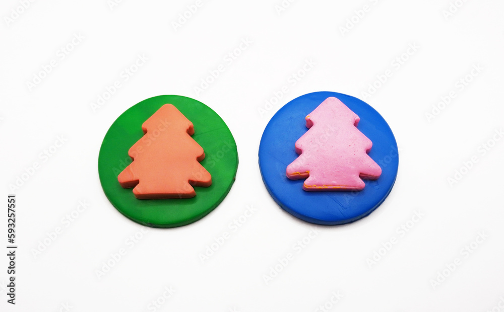 Fototapeta premium modeling clay, clay, kid, art, colors, craft tool, molds, mushroom, group, red, yellow, green, blue, pink, brown, purple, Education, artist