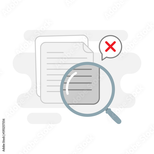 search no result. data, document, file not found concept illustration flat design vector eps10. modern graphic element for landing page, empty state ui, infographic, icon