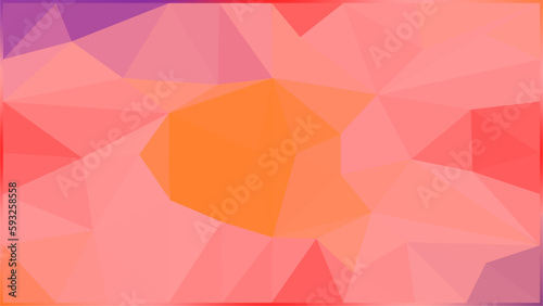 Mesh Gradient Background. Triangular mesh colorful abstract background. Smooth transitions of iridescent colors
