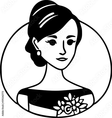 Bridesmaid - High Quality Vector Logo - Vector illustration ideal for T-shirt graphic