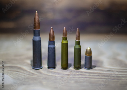 bullets of various calibers photo