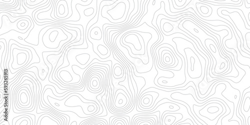 Topographic map background geographic line map with elevation assignments. Modern design with White background with topographic wavy pattern design.paper texture Imitation of a geographical map shades