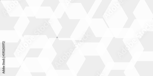 Abstract background with Hexagons and Triangles Seamless Pattern and geometric in vector design .Science Technologic Hexagonal Pattern Light Conceptual Illustration and website banner and graphic art 