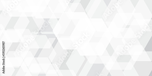 Abstract background with Hexagons and Triangles Seamless Pattern and geometric in vector design .Science Technologic Hexagonal Pattern Light Conceptual Illustration and website banner and graphic art 