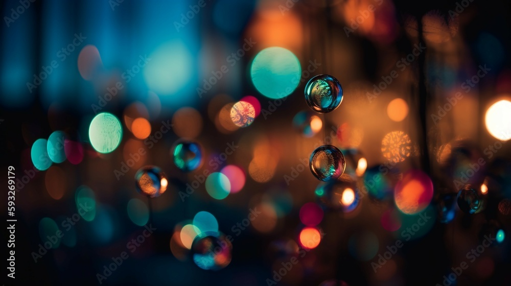 Abstract lights blur bokeh background. Luxury colorful bokeh background. AI generative