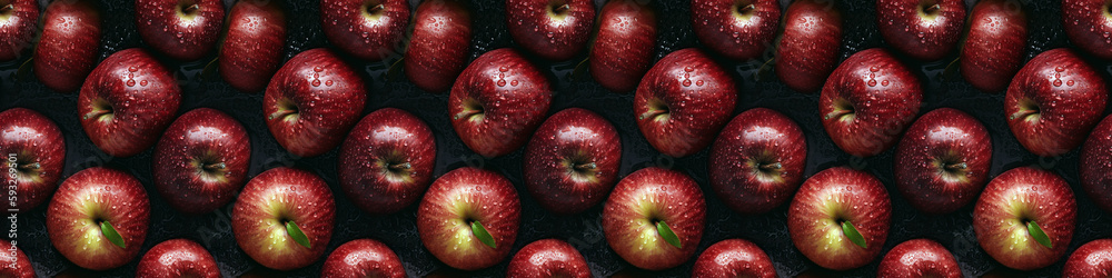 Realistic seamless pattern of fresh apples. Summer seamless pattern for poster, greeting cards, headers, baner, website. digital ai art
Realistic seamless pattern of fresh apples. Summer seamless pattern for poster, greeting cards, headers, baner, website. digital ai art
