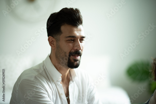 Middle age Caucasian father...