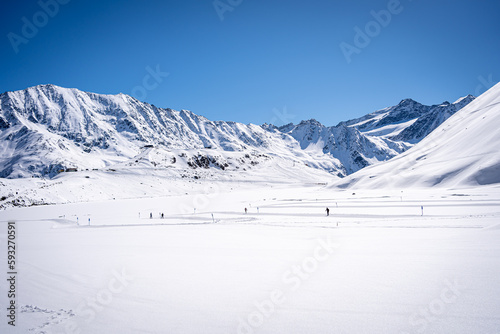 Cross-country skiing trail in Tirol