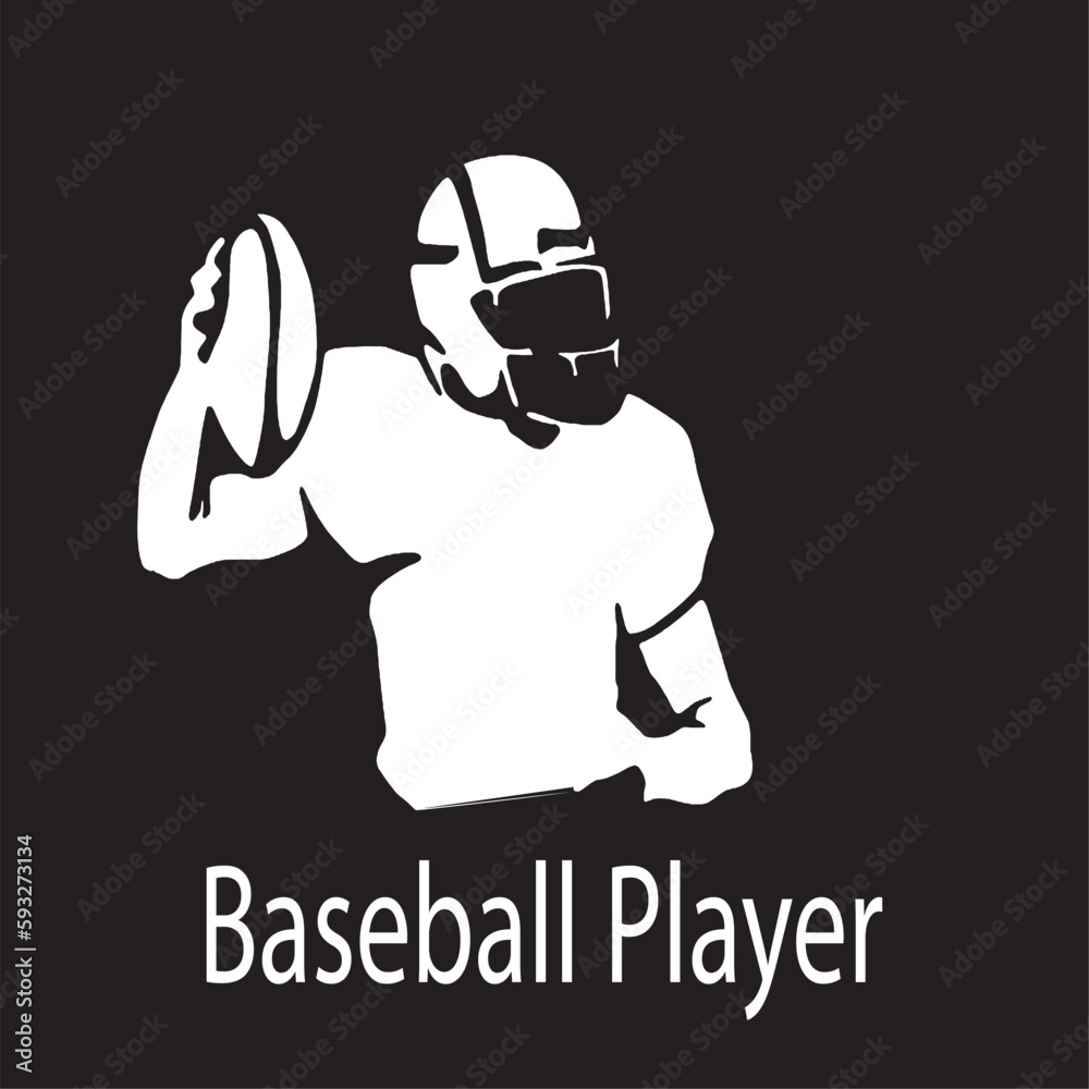 American football player, vector illustration American football player, vector illustration