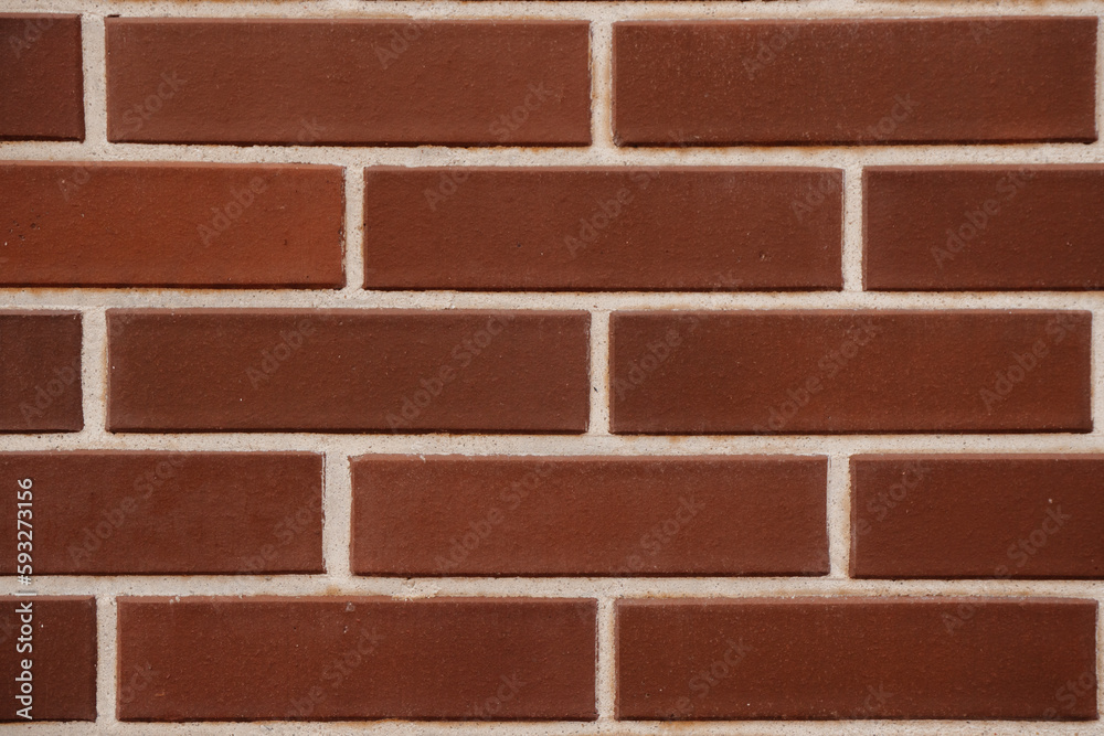 Obraz premium background from brown brick wall texture. background for designers