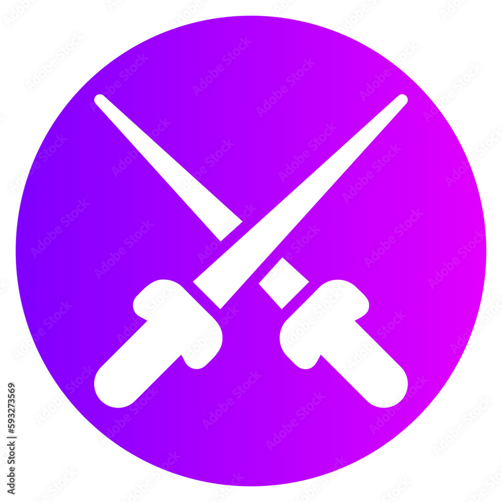 fencing gradient icon fencing gradient icon